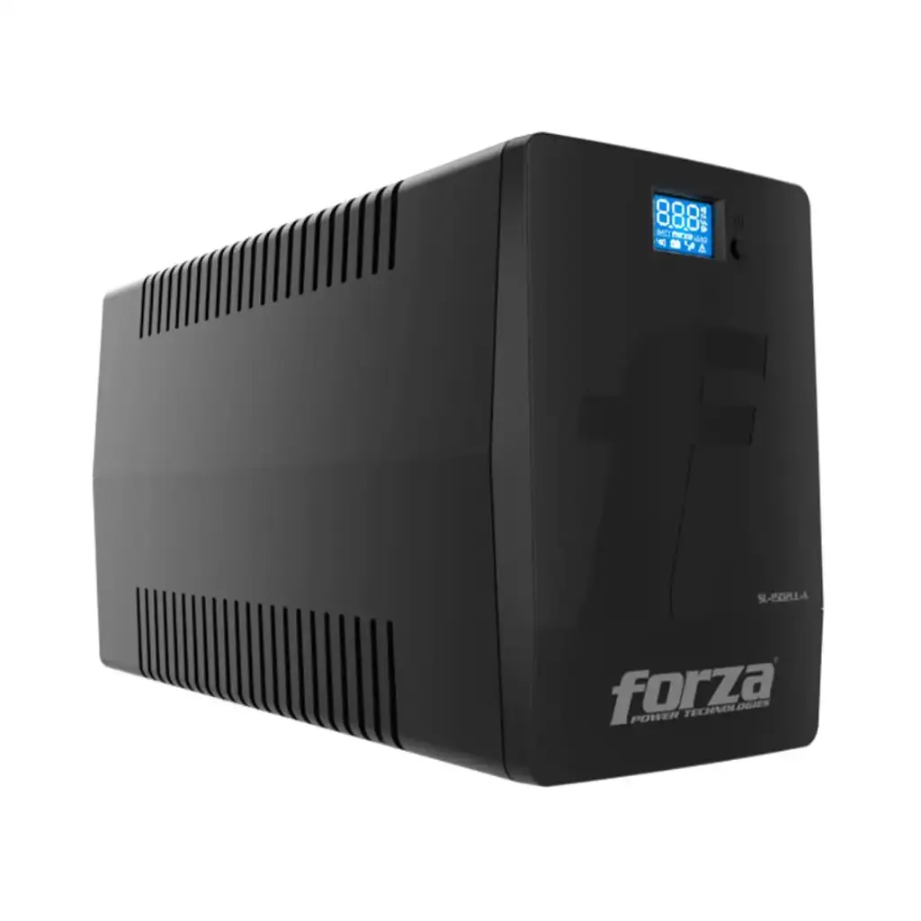 Ups + estabilizador Forza Smart 1500VA/900W LCD 45-65Hz 6-IRAM 