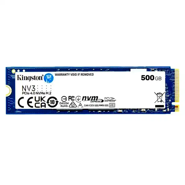 Disco SSD M.2 NVMe Kingston 500GB NV3 PCIe 4.0 5000MB/s