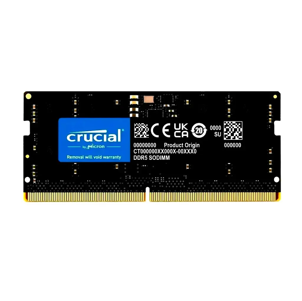 Memoria notebook Crucial 16GB DDR5 4800MHz CL40