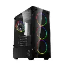 Gabinete Raptor Sentinel vidrio temp 4 coolers RGB c/control