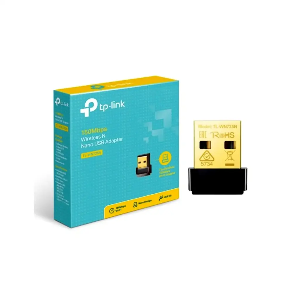Placa de red Wifi USB Tp-Link TL-WN725N Nano 150Mbp/s