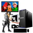 PC Completa AMD Athlon 3000G SSD 240GB RAM 8GB Gabinete c/fuente 500W c/kit periféricos monitor 19"
