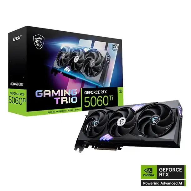 Placa de video MSI RTX 5060 Ti 8G GAMING TRIO OC