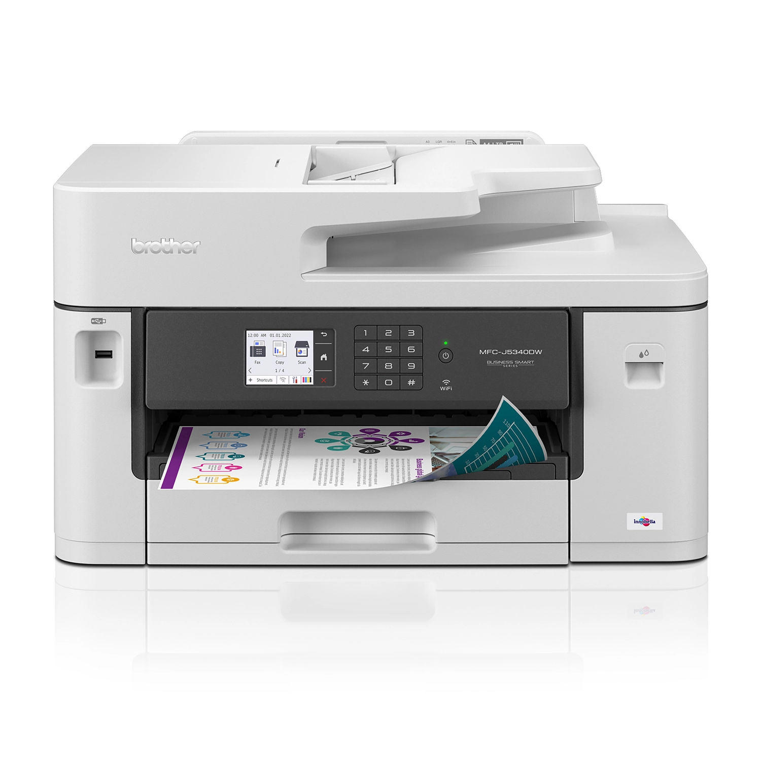 Impresora Multifunción Sistema Continuo Brother MFC-J5340DW inkjet A3 FAX