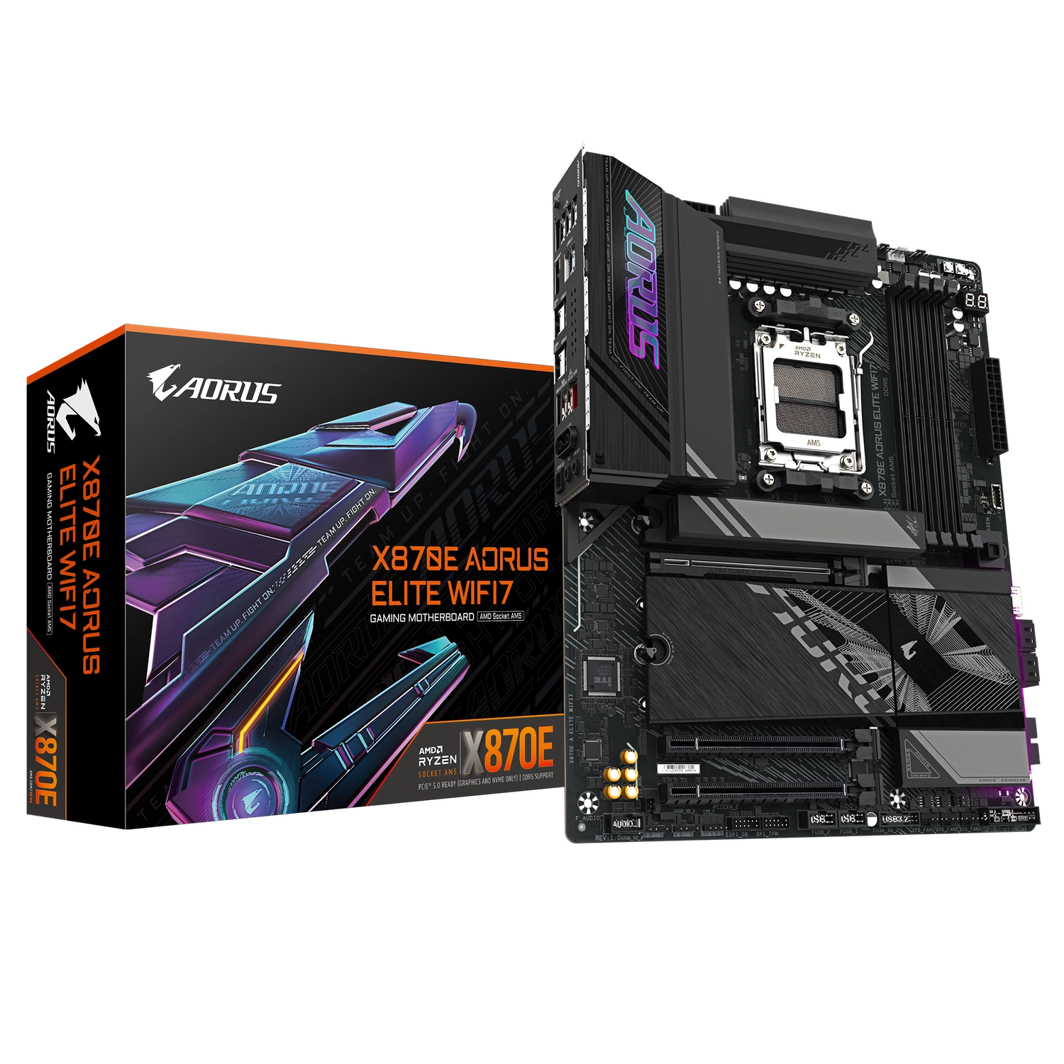 Placa Madre Gigabyte X870E Aorus Elite Wifi7 AM5 DDR5