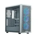 Gabinete Cooler Master Elite 502 blanco 3 coolers rgb vidrio temp