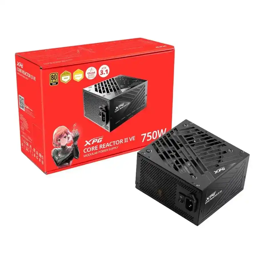 Fuente pc XPG Core Reactor II VE 750W 80 Plus Gold ATX