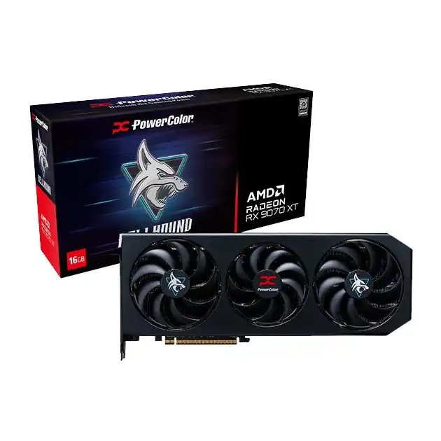Placa de video Powercolor Hellhound RX 9070 XT 16GB GDDR6
