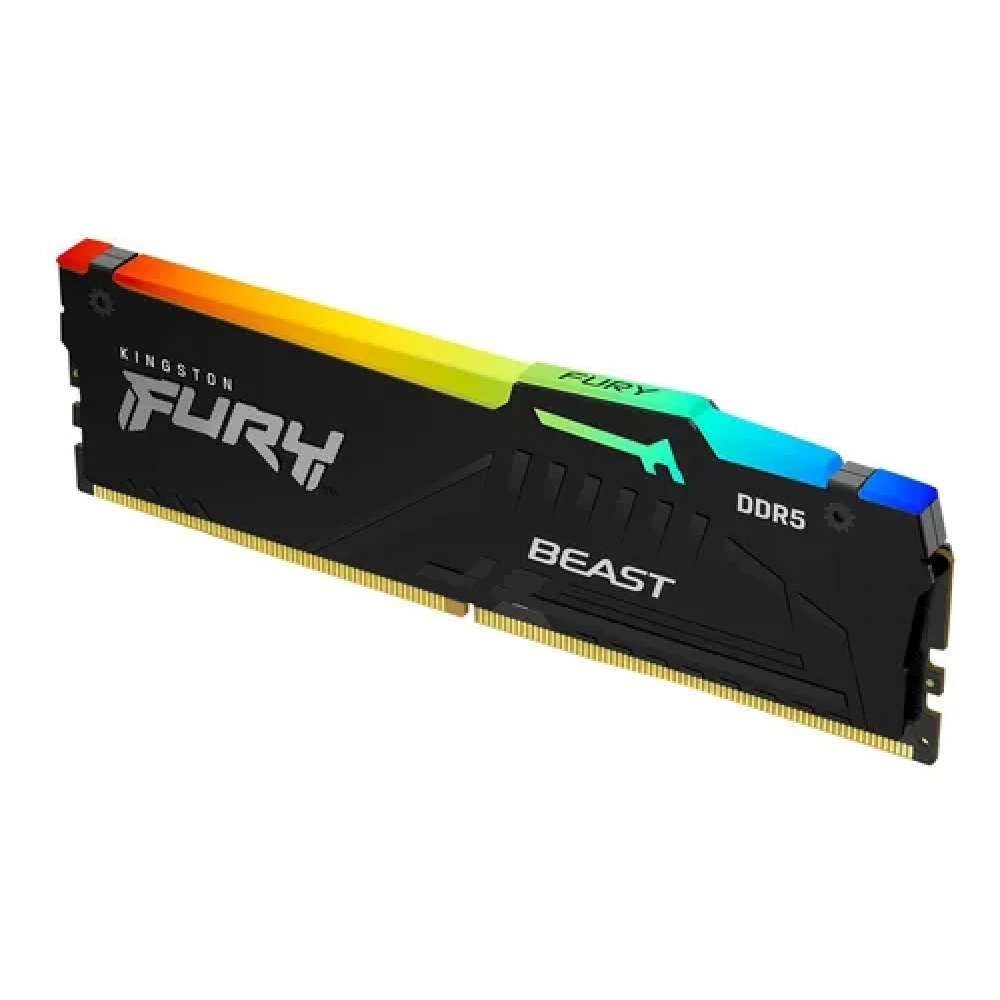 Memoria RAM Kingston 16GB DDR5 6400Mhz Fury Beast RGB para PC