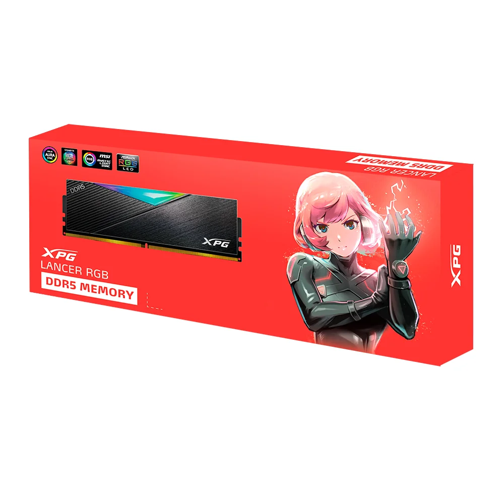 Memoria Pc Adata XPG 32GB DDR5 6000MHz Lancer RGB negra