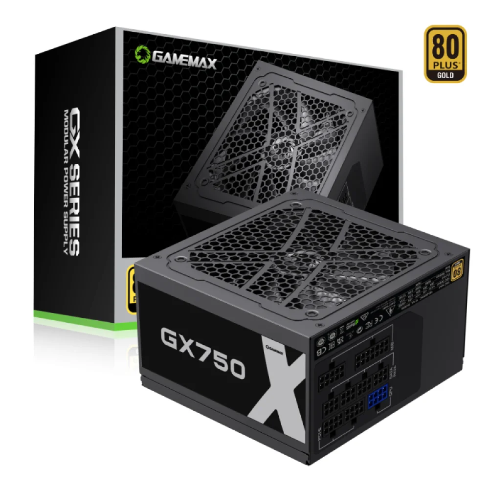 Fuente Pc Gamemax 750W 80 Plus Gold 62A