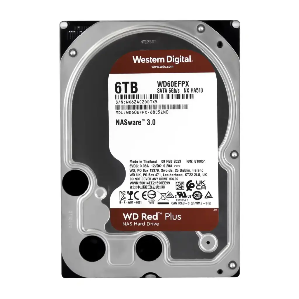 Disco rígido Pc Western Digital Red 6TB 5400RPM 256MB