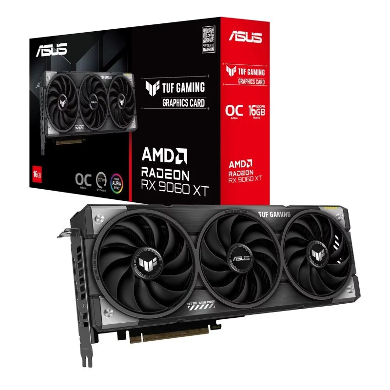 Placa de video Asus Prime RX 9060 XT OC 16GB GDDR6