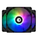 Cooler gabinete ID-Cooling 120x120mm pack x3u ARGB negro