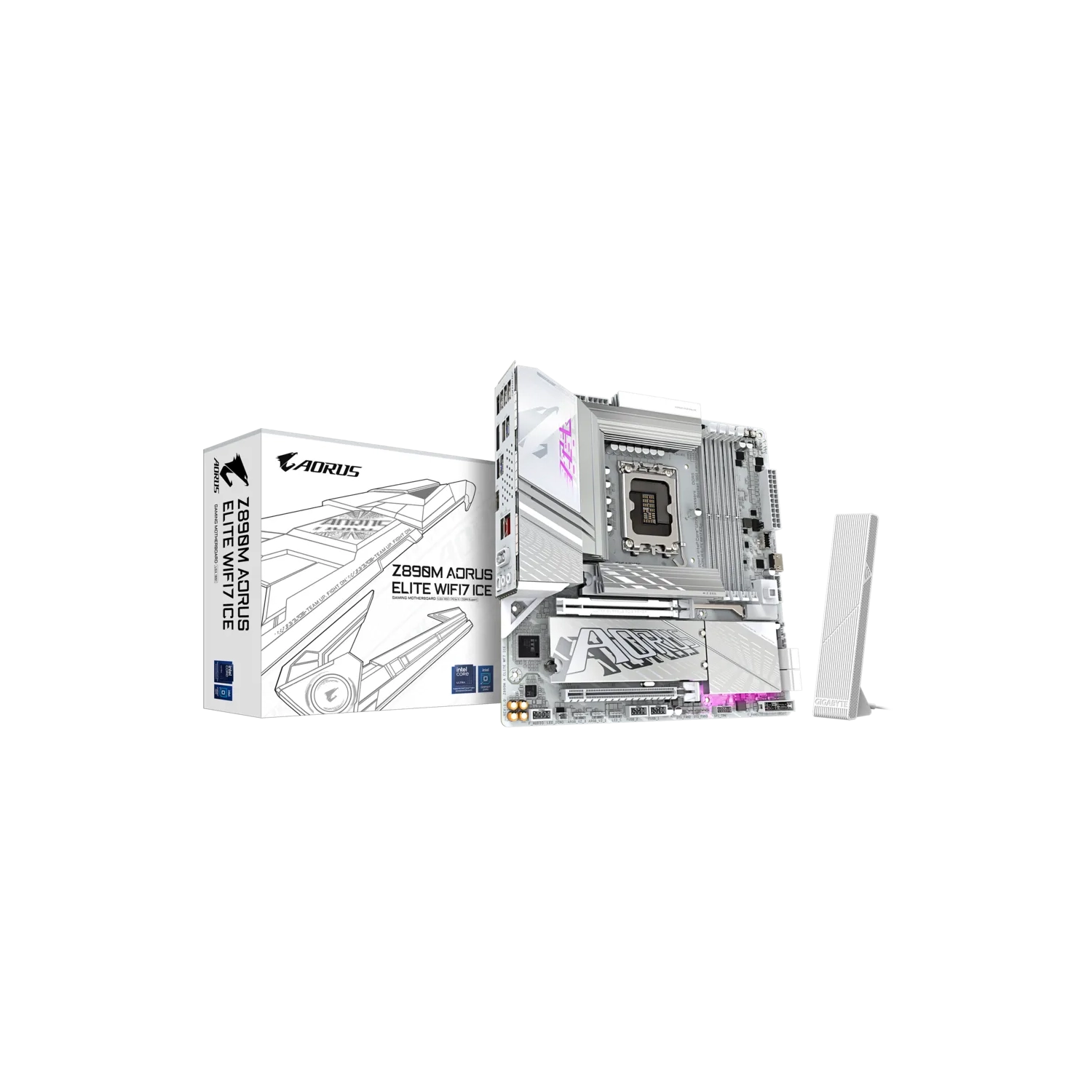 Placa Madre Gigabyte Z890M Aorus Elite Wifi7 Ice s1851