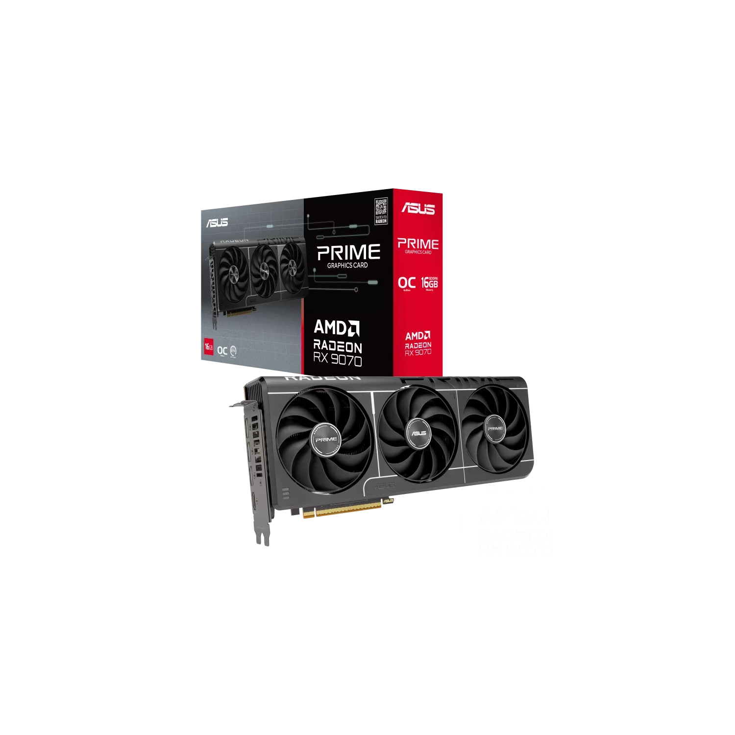 Placa de video Asus Prime RX 9070 O16G EVO 16GB GDDR6