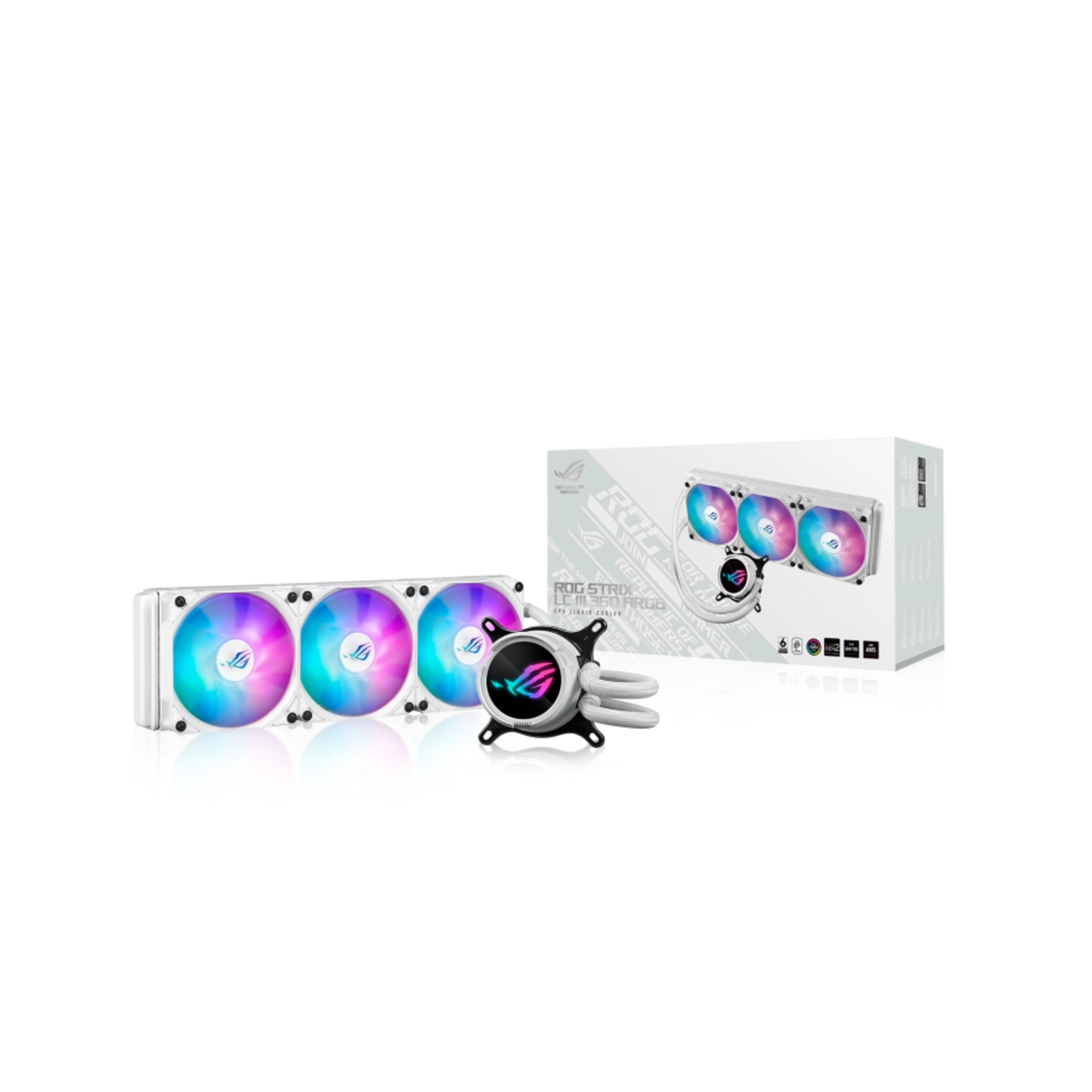 Water cooler Asus ROG Strix LC III 360 ARGB blanco