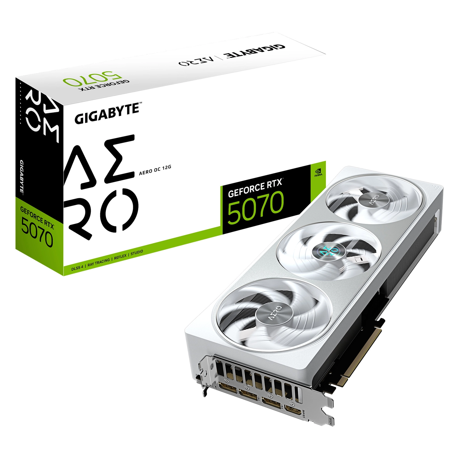 Placa de video Gigabyte GeForce RTX 5070 Aero OC 12GB