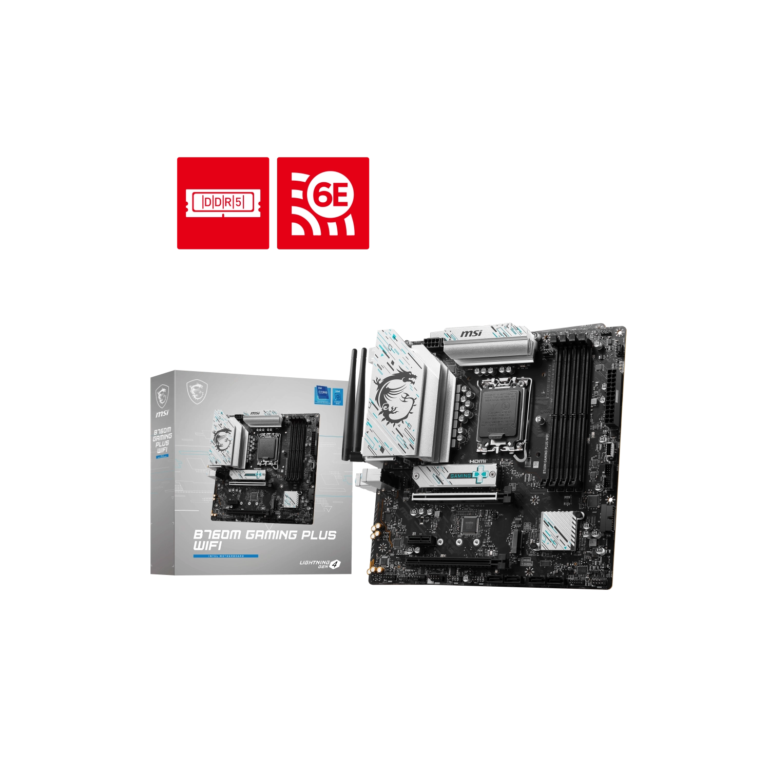 Placa Madre MSI B760M Gaming Plus Wifi s1700 DDR5