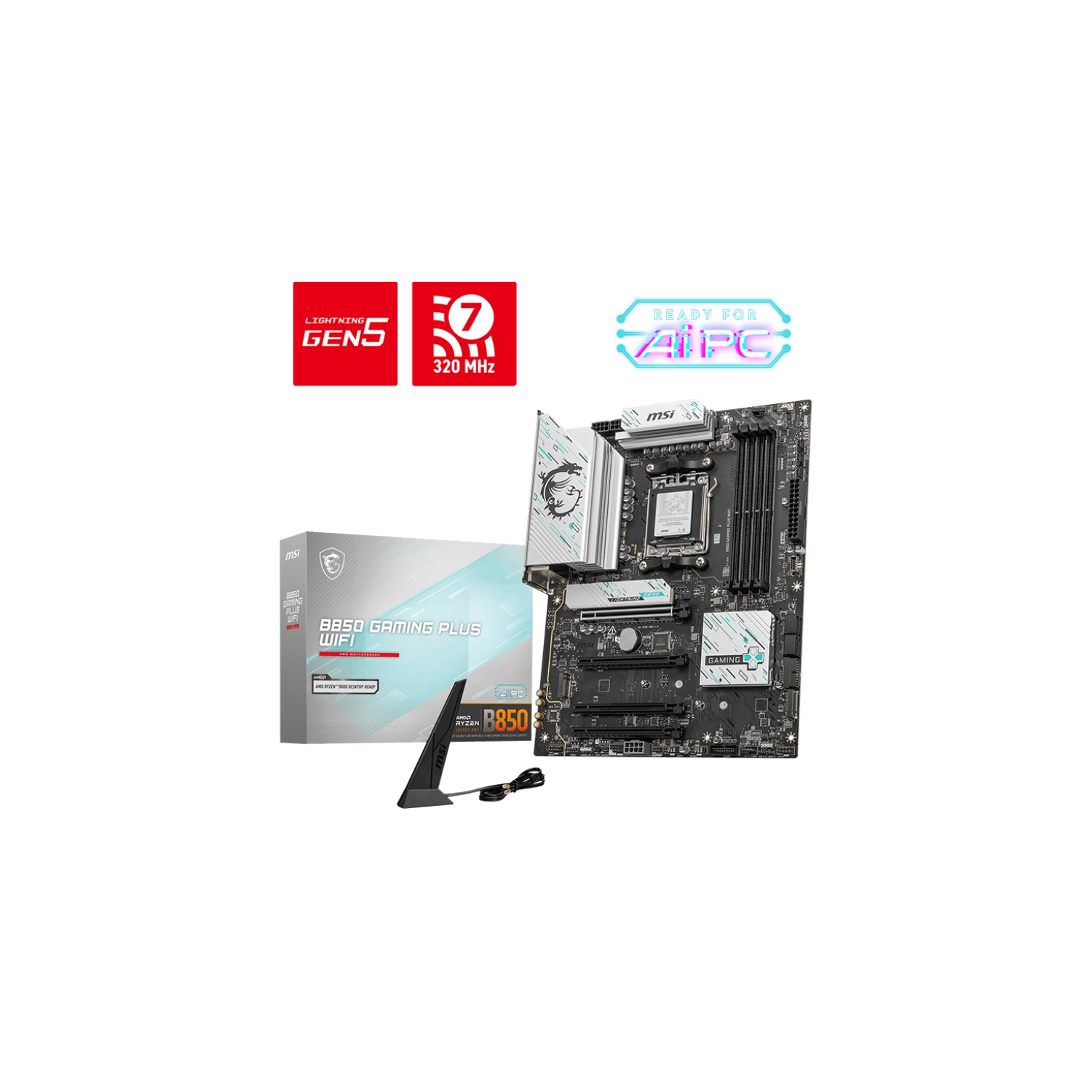Placa Madre MSI B850 Gaming Plus Wifi AM5 DDR5