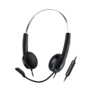 Auricular Genius HS-220U USB negro 2.4m oficina/call center