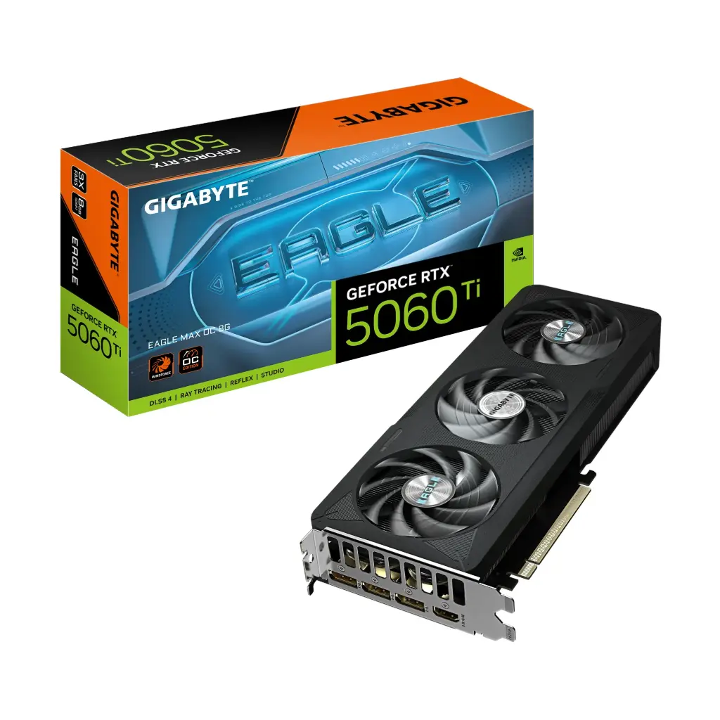Placa de video Gigabyte RTX 5060 Ti Eagle Max OC 8GB