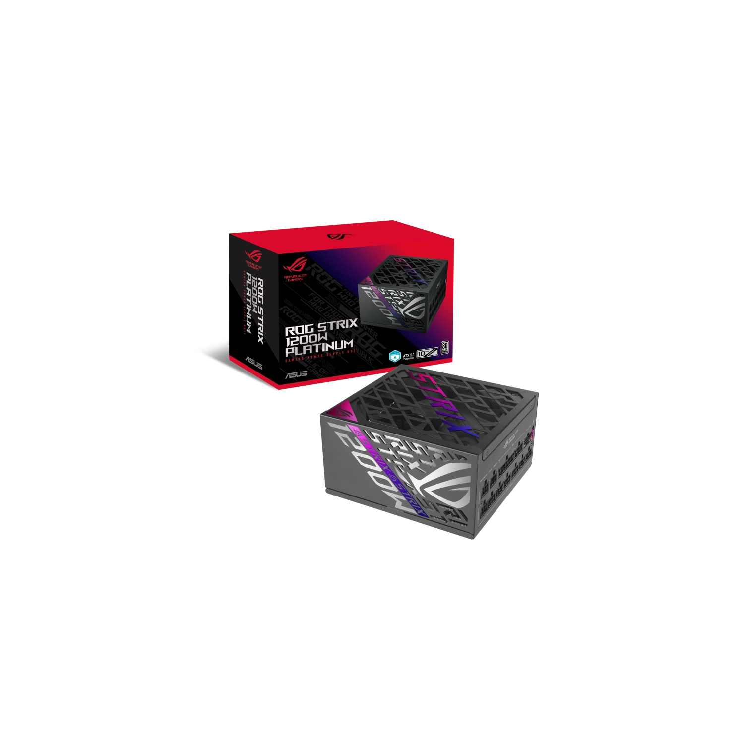 Fuente Asus Rog Strix 1200W Platinum Modular Gaming black