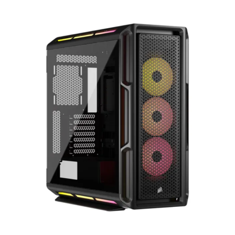 Gabinete Corsair iCUE Link 5000T LX RGB Mid-Tower 3 coolers negro