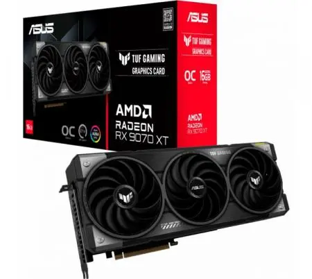 Placa de Video ASUS AMD Radeon TUF RX9070XT O16G G