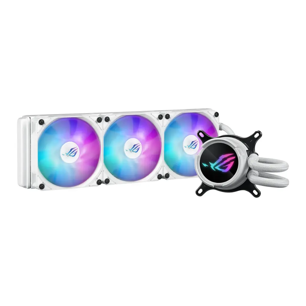 Cooler líquido Asus ROG Strix LC III 360 ARGB LCD blanco