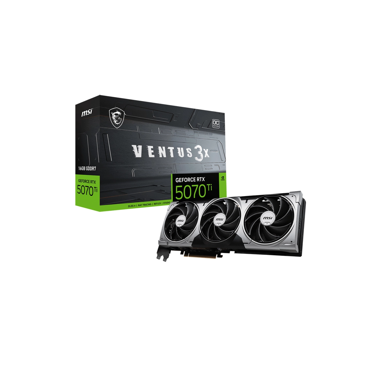 Placa de video MSI RTX 5070 Ti 16G VENTUS 3X OC