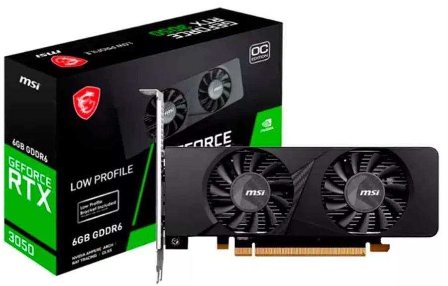 Placa de Video MSI RTX 3050 LP 6GB GDDR6