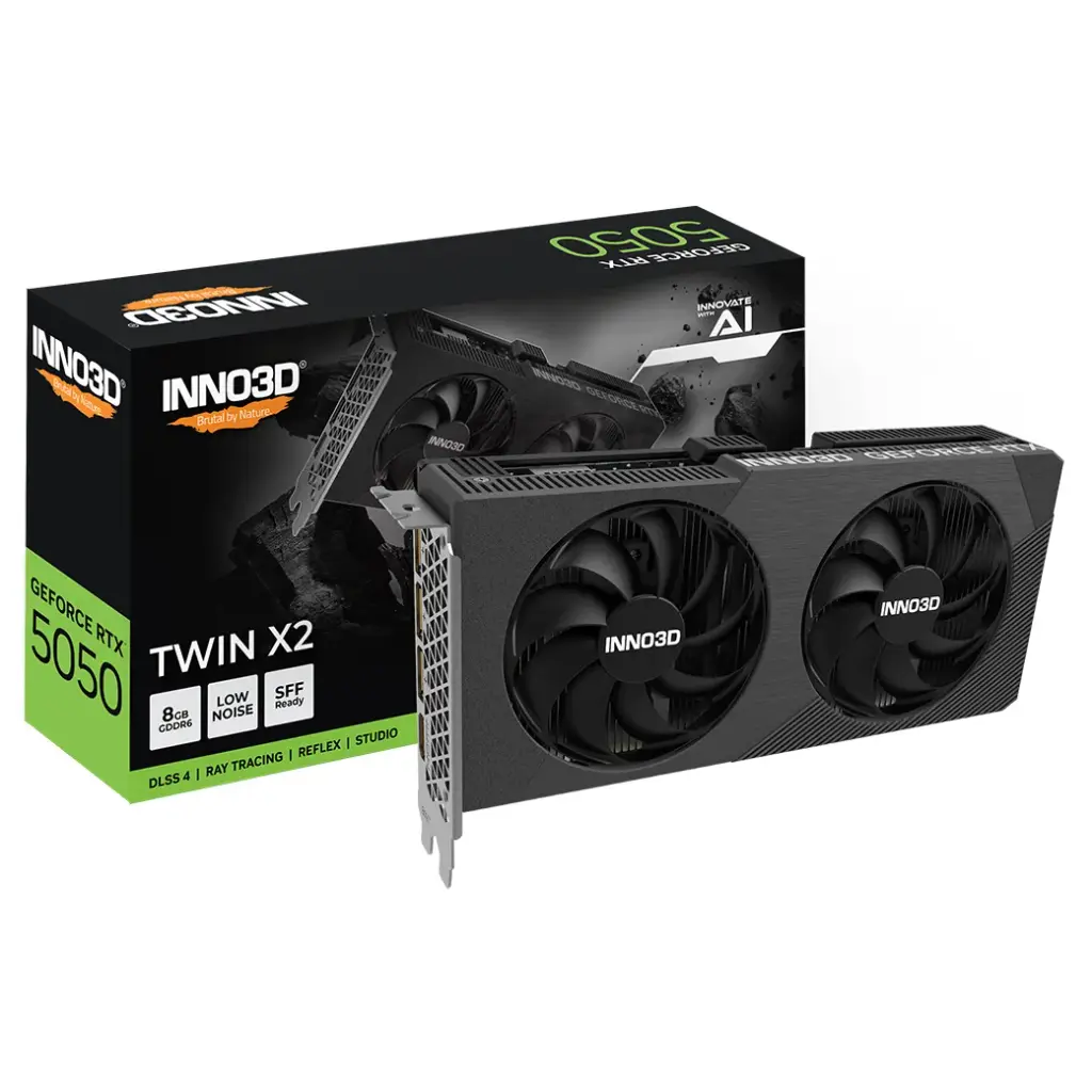 Placa de Video INNO3D NVIDIA Geforce RTX 5050 8GB GDDR6 TWIN X2