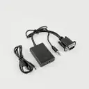 Adaptador VGA a HDMI con audio 3.5mm Full HD 1080p  