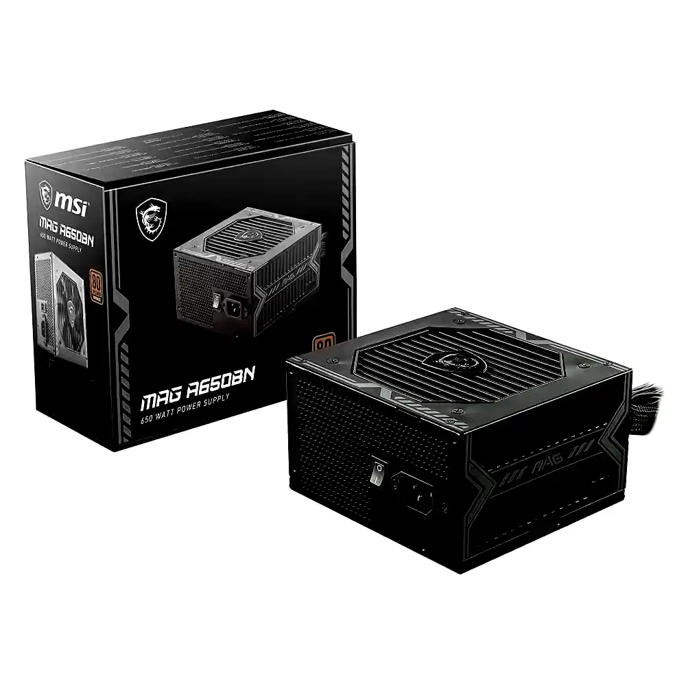 Fuente pc Msi MAG A650GN II 650W 80 Plus Gold