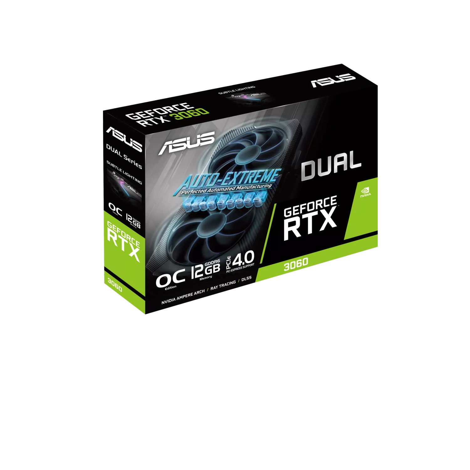 Placa GeForce DUAL RTX 3060 O12G V2 LHR