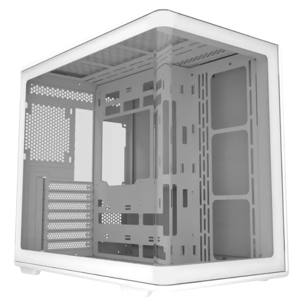 Gabinete Cooler Master Elite 600 Mid Tower 4 Fans ARGB Tempered Glass White s/Fuente