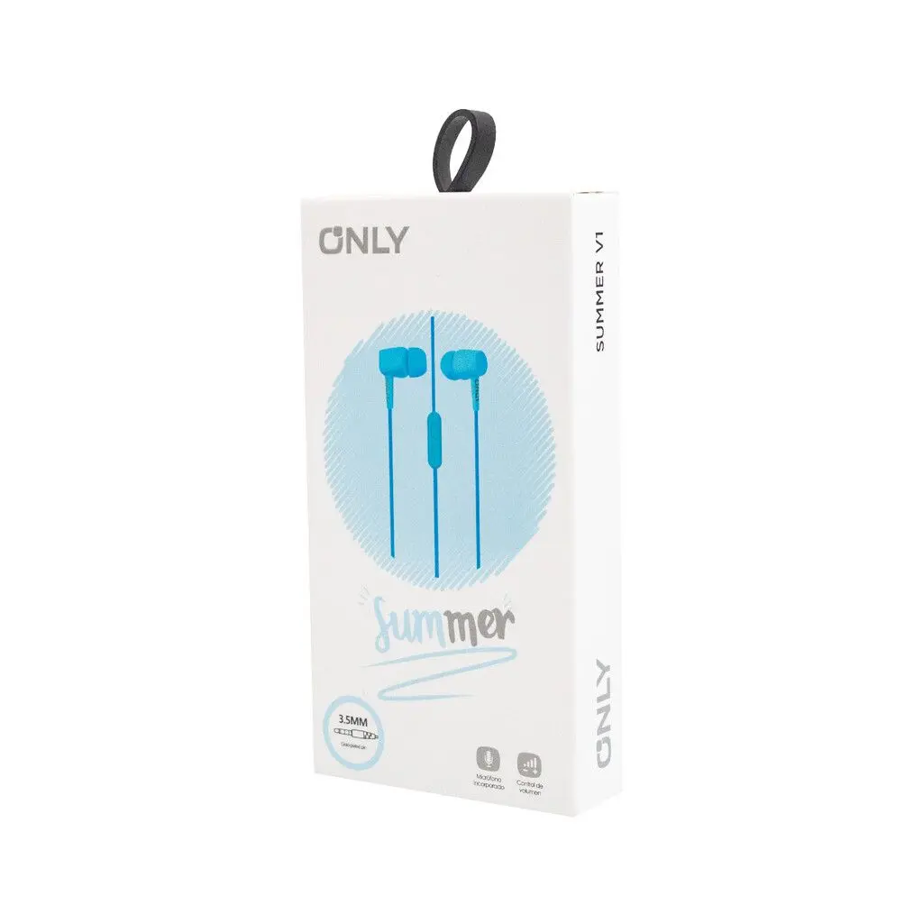 Auricular manos libres Only Summer V1 conector plug 3.5mm azul mod24