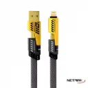 Cable 4 en 1 usb / lightning / usb c carga rápida 60W Netmak 1mt reforzado trenzado carga y datos premium