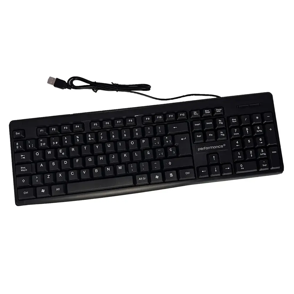 Teclado USB Multimedia Performance 8259 negro
