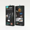Cable usb c a usb c carga rápida Xaea Zeus 1mt carga y datos premium negro 100% cobre