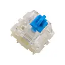 Switch tecla cherry mx blue rgb para teclado mecanico 3 pines 2 contactos 1 traba plastica