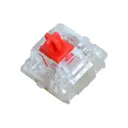 Switch tecla cherry mx red rgb para teclado mecanico 3 pines 2 contactos 1 traba plastica