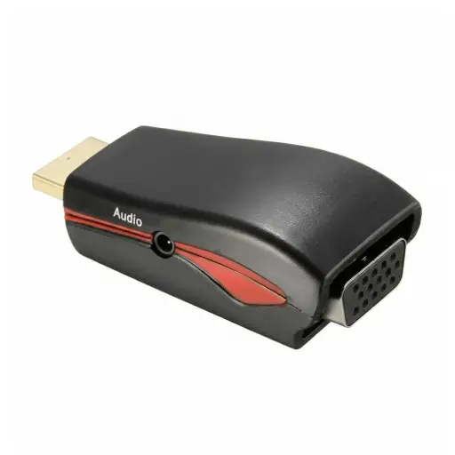 [09-031A] Adaptador HDMI a VGA Full HD 1080p Int.co c/audio PC