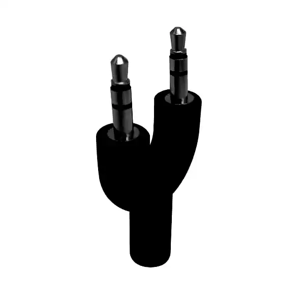 [NSADST2ST32] Adaptador Nisuta Auricular 1 entrada 3.5mm 4 contactos a 2 salidas 3 contactos p/PC - FJ1869 