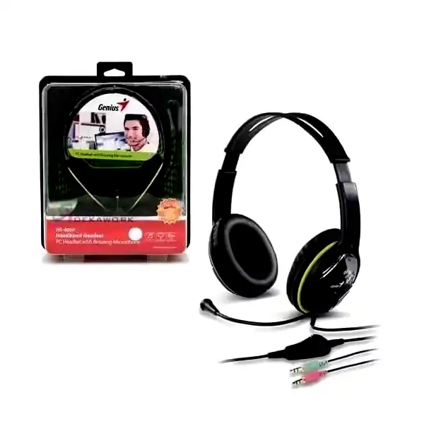 [HS-400A] Auricular Genius HS-400A c/mic -2 x miniplug 3.5mm-c/control 