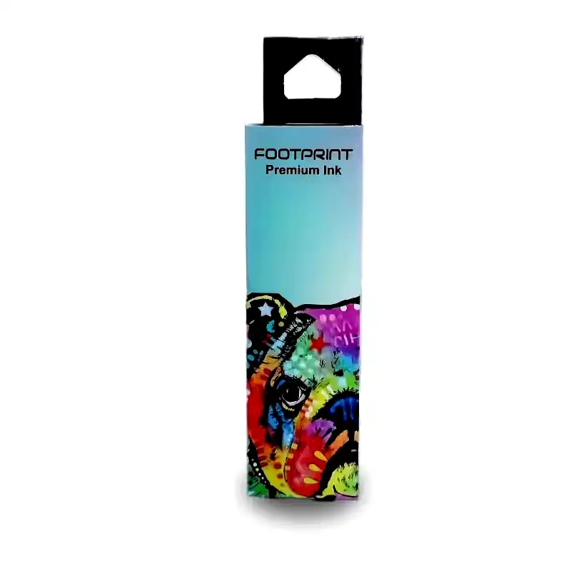 [E-504C] Botella de tinta alternativa Foot Print Epson T504/544 Cian 70ml L4150 / L4160 / L6161 
