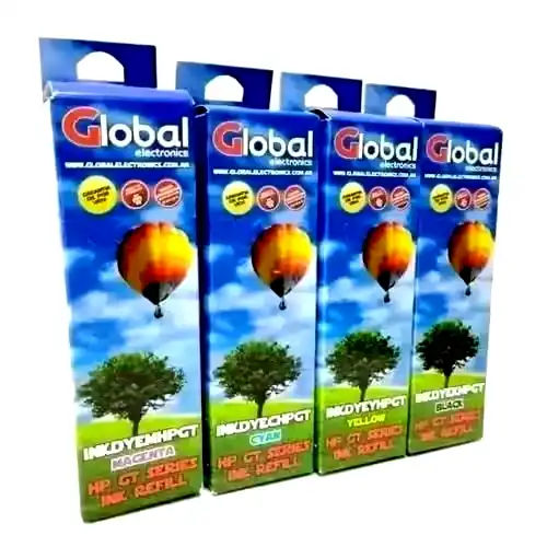 [INKDYEKHPGT] Botella de tinta alternativa Global HP GT Series Negro 90cm3 