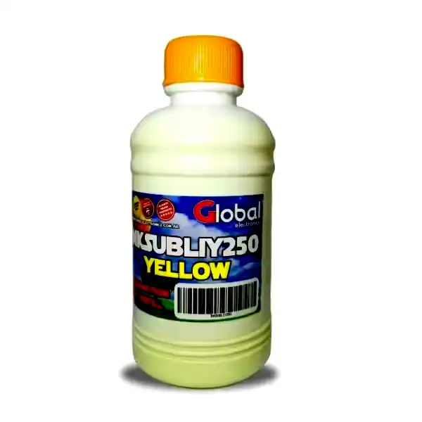 [INKSUBLIY250] Botella de tinta alternativa sublimación premium Global amarillo 250cm3 
