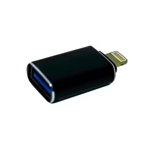 [09-032] Cable adaptador OTG lightning macho a usb 3.0 hembra para celulares/tablets 